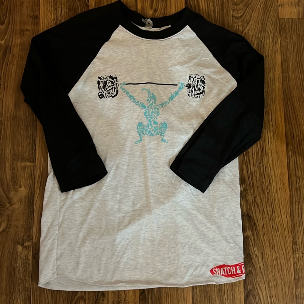 Next Level CrossFit Snatch and Run Baseball Tee Size Small